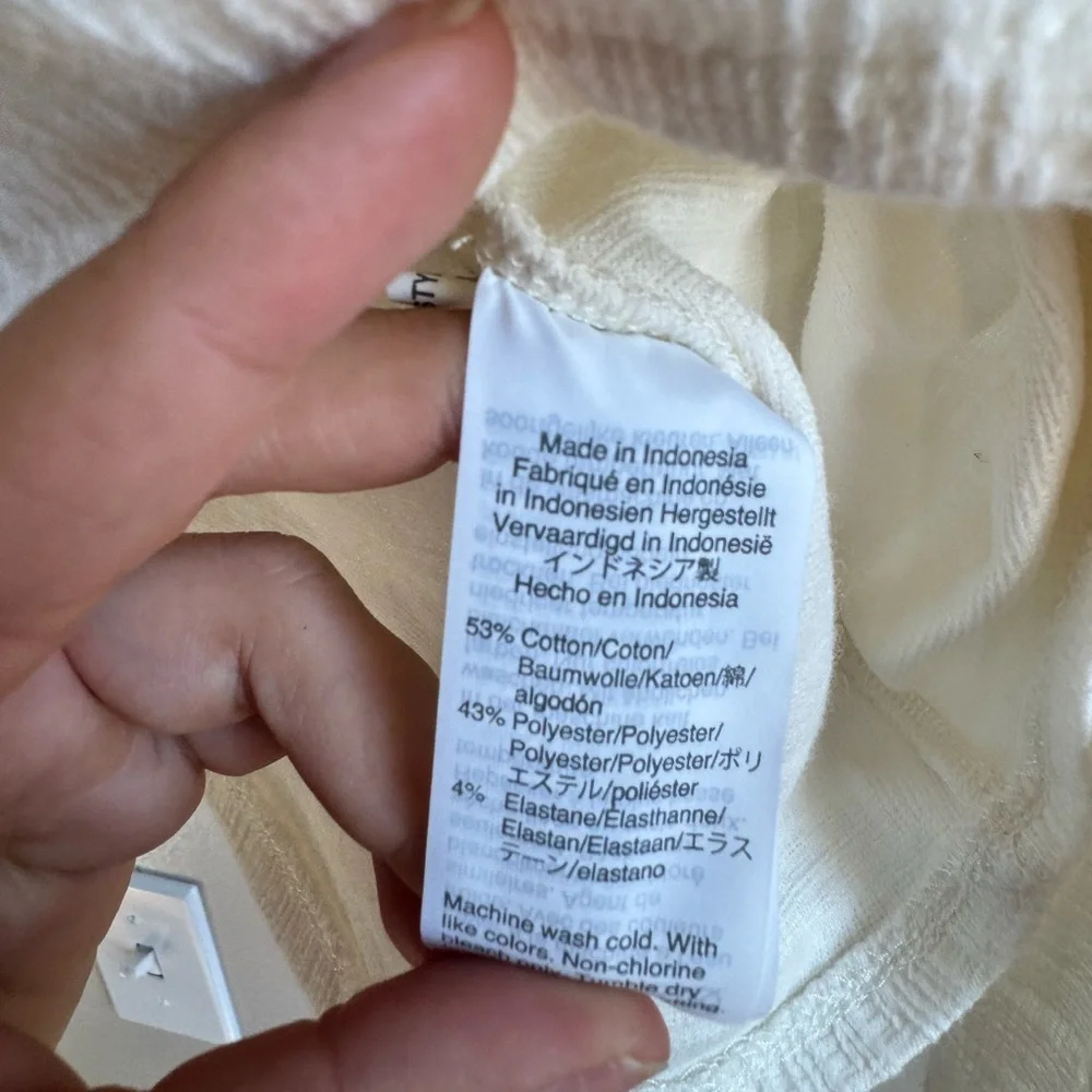 Madewell Wrap Vest Cottagecore Coastal Boho Tie Top L Clean Girl Summer - Picture 5 of 6